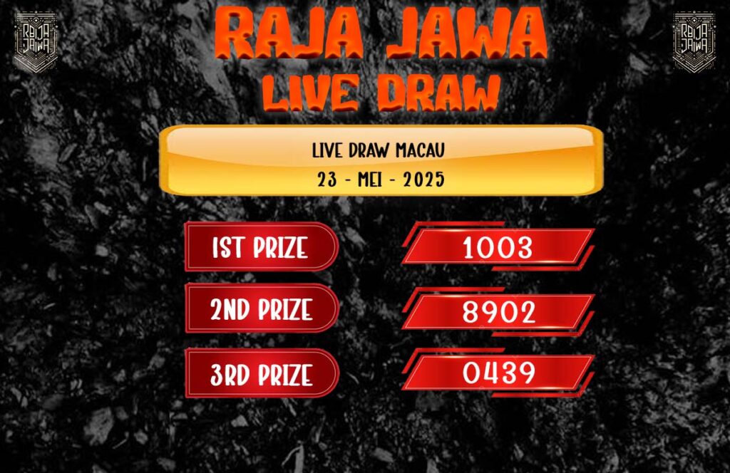 Live Draw Togel Macau 23 Mei 2025 Dari Raja Jawa